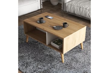 Sohvapöytä Cravans 90x54x90 cm - Tammi - Huonekalut - Pöytä & ruokailuryhmä - Sohvapöytä