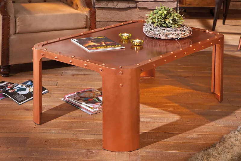 Sohvapöytä Dashiel 110 cm - Kupari - Huonekalut - Pöytä & ruokailuryhmä - Sohvapöytä