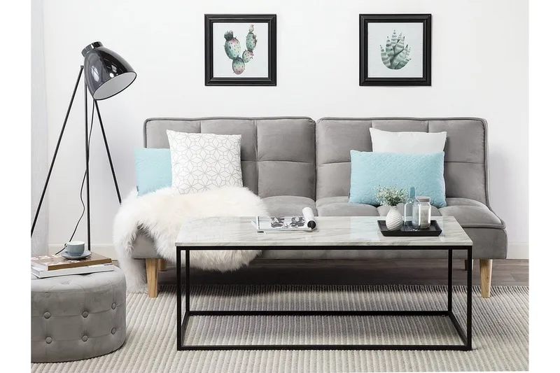 Sohvapöytä Delano 100 cm, Valkoinen