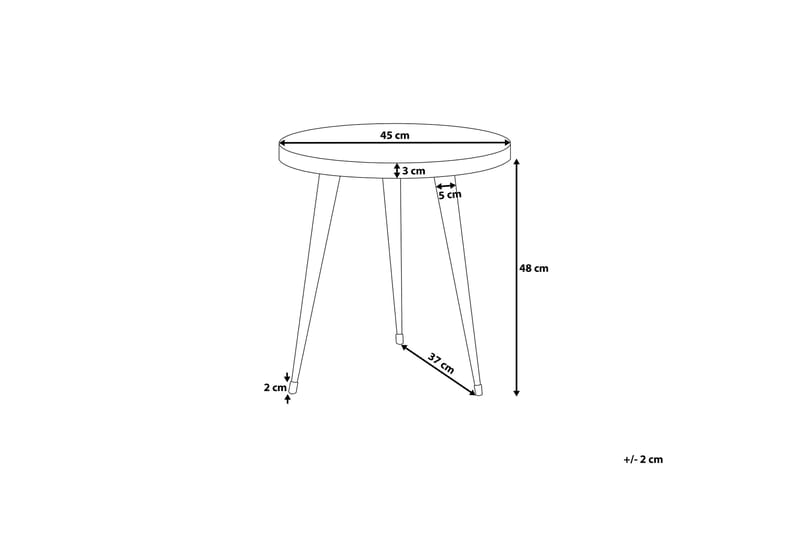 Sohvapöytä Detah 45 cm - Puu/Luonnonväri - Huonekalut - Pöytä & ruokailuryhmä - Sohvapöytä