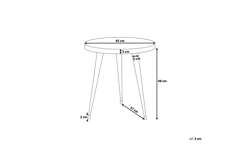 Sohvapöytä Detah 45 cm - Puu/Luonnonväri - Huonekalut - Pöytä & ruokailuryhmä - Sohvapöytä