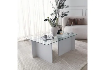 Sohvapöytä Dimants 105x40x105 cm - Valkoinen - Huonekalut - Pöytä & ruokailuryhmä - Sohvapöytä