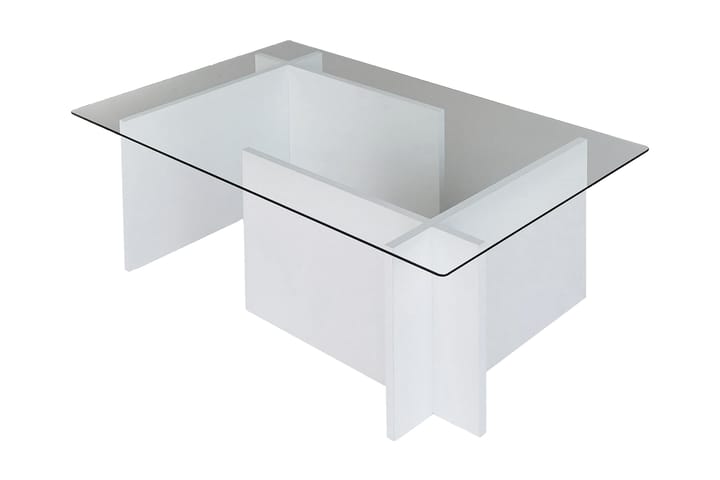 Sohvapöytä Dimants 105x40x105 cm - Valkoinen - Sohvapöytä