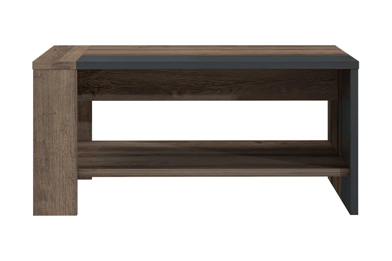 Sohvapöytä Dimitritov 90 cm - Ruskea/Musta - Huonekalut - Pöytä & ruokailuryhmä - Sohvapöytä