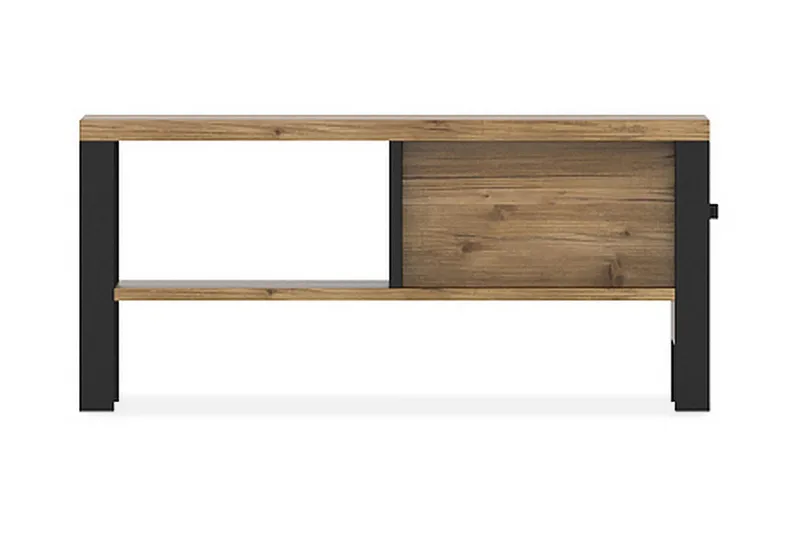 Sohvapöytä Dingelvik 90 cm, Musta/Puu/Luonnonväri