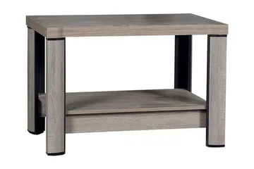 Sohvapöytä Domineck 90 cm Säilytyksellä Hylly - Tryffeli/Beige/Harmaa - Huonekalut - Pöytä & ruokailuryhmä - Sohvapöytä - Sohvapöytä säilytystilalla
