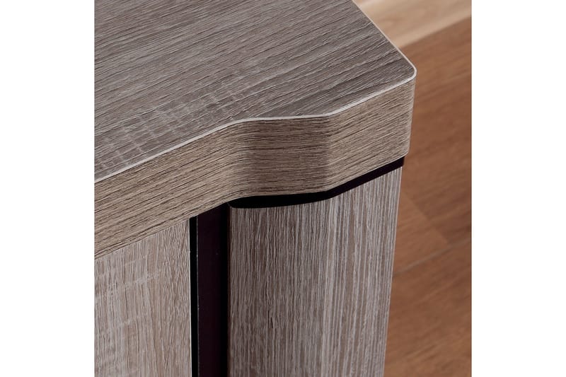 Sohvapöytä Domineck 90 cm Säilytyksellä Hylly - Tryffeli/Beige/Harmaa - Huonekalut - Pöytä & ruokailuryhmä - Sohvapöytä