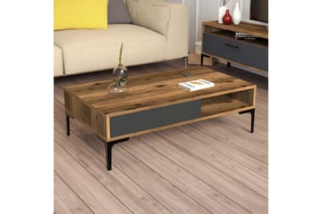 Sohvapöytä Edelmis 105x32,6x105 cm - Ruskea - Huonekalut - Pöytä & ruokailuryhmä - Sohvapöytä
