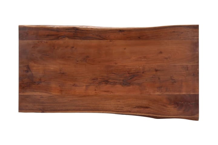 Sohvapöytä elävät reunat 115x60x40 cm akaasiapuu - Ruskea - Sohvapöytä