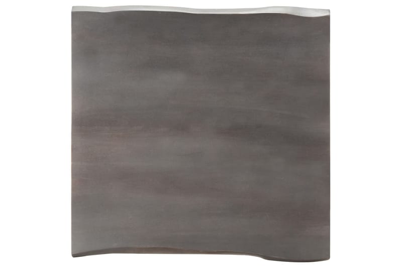 Sohvapöytä elävät reunat 60x60x40 cm täysi akaasiapuu - Harmaa - Huonekalut - Pöytä & ruokailuryhmä - Sohvapöytä