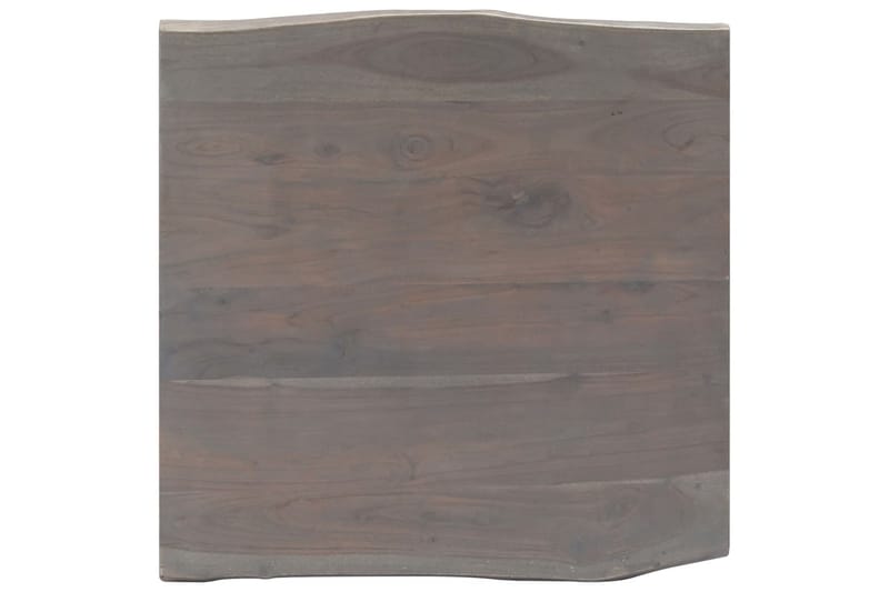Sohvapöytä elävät reunat harmaa 60x60x40 cm akaasiapuu - Harmaa - Huonekalut - Pöytä & ruokailuryhmä - Sohvapöytä