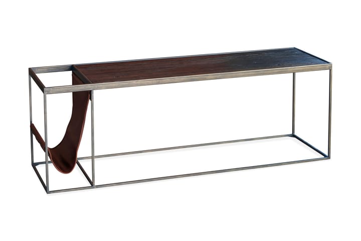 Sohvapöytä Epock 140 cm Säilytyksellä Hylly Marmorikuvio - Ruskea - Marmoripöydät - Sohvapöytä