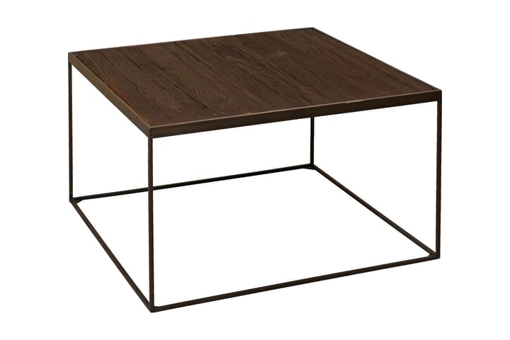 Sohvapöytä Epock 80 cm - Ruskea/Musta/Metalli - Sohvapöytä