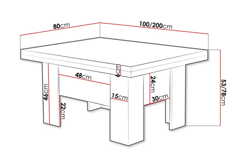 Sohvapöytä Eryk 100 cm - Beige/Harmaa - Huonekalut - Pöytä & ruokailuryhmä - Sohvapöytä