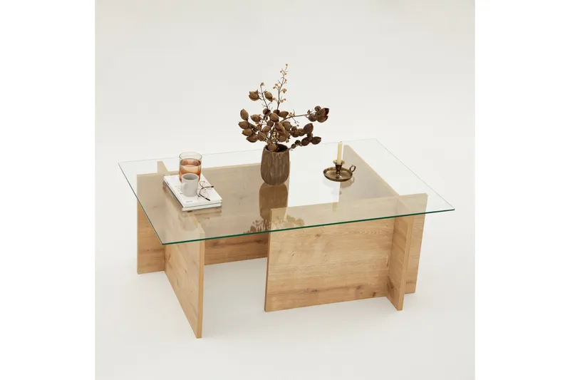 Sohvapöytä Escape 105 cm - Tammi - Huonekalut - Pöytä & ruokailuryhmä - Sohvapöytä