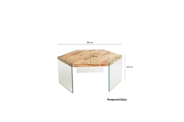 Sohvapöytä Espelo 80 cm - Luonnonväri - Huonekalut - Pöytä & ruokailuryhmä - Sohvapöytä