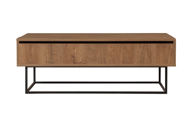 Sohvapöytä Estepa 120 cm Säilytyksellä Rum - Tummanruskea/Musta - Huonekalut - Pöytä & ruokailuryhmä - Sohvapöytä