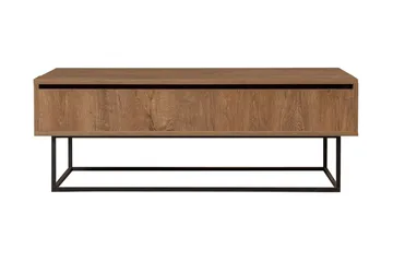Sohvapöytä Estepa 120 cm Säilytyksellä Rum - Tummanruskea/Musta - Huonekalut - Pöytä & ruokailuryhmä - Sohvapöytä - Sohvapöytä säilytystilalla