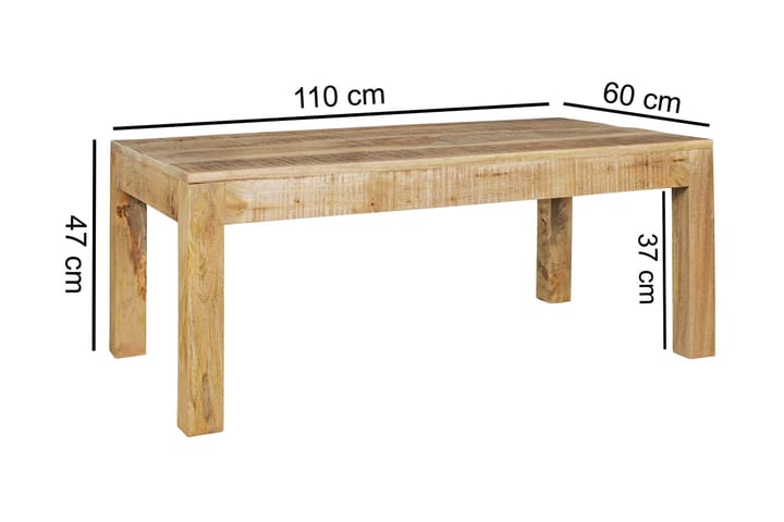 Sohvapöytä Faragalli 110 cm - Mango - Sohvapöytä