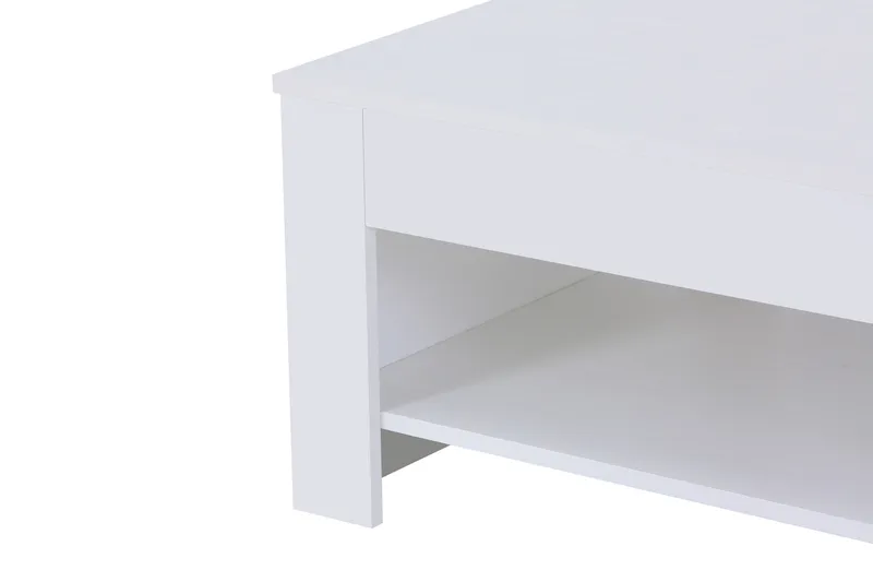 Sohvapöytä Fintan 100 cm - Suorakaide/Valkoinen - Huonekalut - Pöytä & ruokailuryhmä - Sohvapöytä