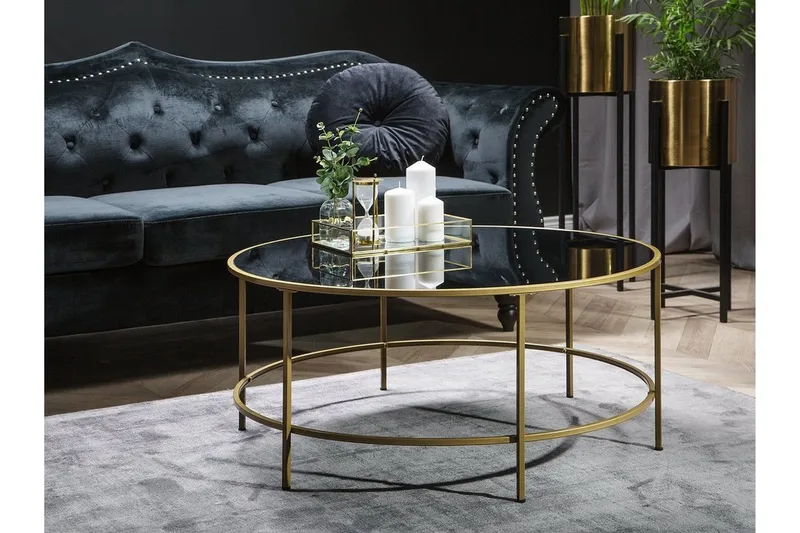 Sohvapöytä Florence 88 cm, Musta