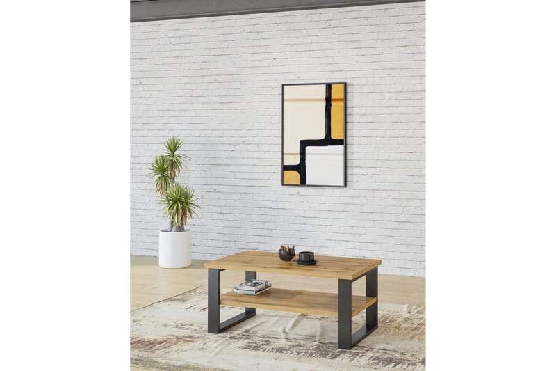 Sohvapöytä Fogel 110 cm - Ruskea - Huonekalut - Pöytä & ruokailuryhmä - Sohvapöytä