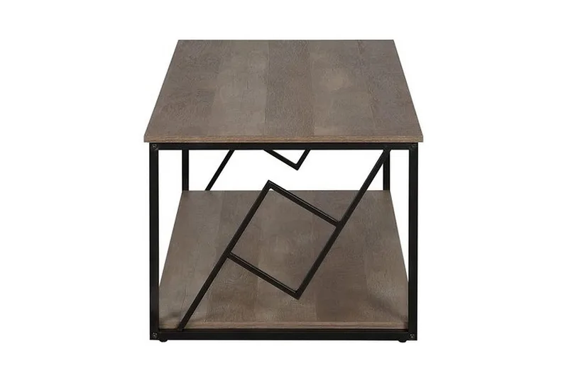 Sohvapöytä Forrieres 120 cm Säilytyksellä Hylly - Tummanruskea/Musta - Huonekalut - Pöytä & ruokailuryhmä - Sohvapöytä