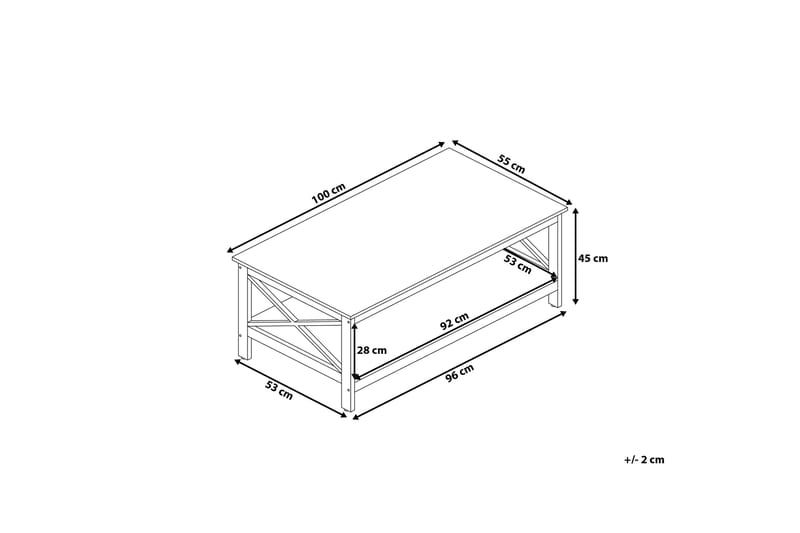 Sohvapöytä Foster 100 cm - Huonekalut - Pöytä & ruokailuryhmä - Sohvapöytä