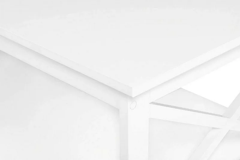 Sohvapöytä Fostrie 100 cm Säilytyksellä Hylly - Valkoinen - Huonekalut - Pöytä & ruokailuryhmä - Sohvapöytä