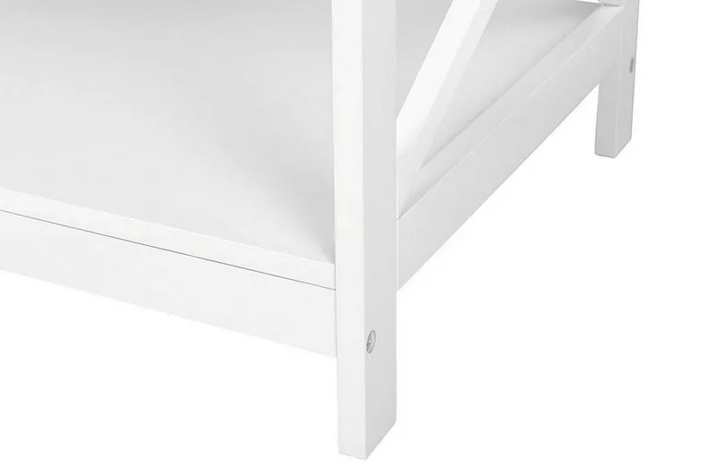 Sohvapöytä Fostrie 100 cm Säilytyksellä Hylly - Valkoinen - Huonekalut - Pöytä & ruokailuryhmä - Sohvapöytä