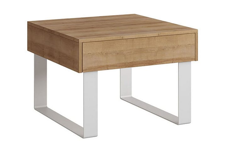 Sohvapöytä Frick Pieni 64 cm Säilytyksellä Laatikko - Ruskea/Beige - Sohvapöytä