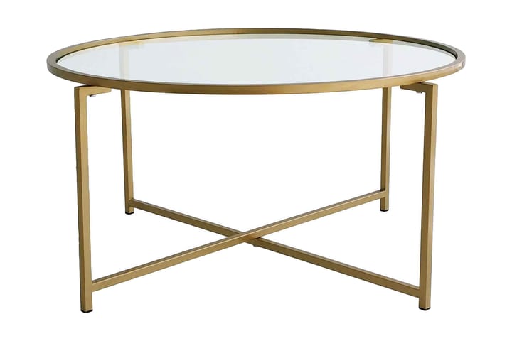 Sohvapöytä Fyste 83 cm Pyöreä - Kulta - Sohvapöytä