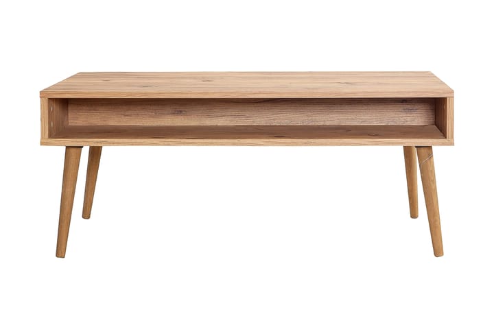 Sohvapöytä Gillberga 110 cm Säilytyksellä Hylly Kaksi - Luonnonväri - Sohvapöytä