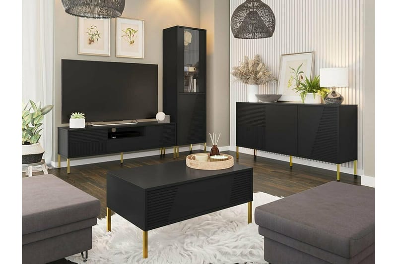 Sohvapöytä Glenndale 60 cm - Musta - Huonekalut - Pöytä & ruokailuryhmä - Sohvapöytä