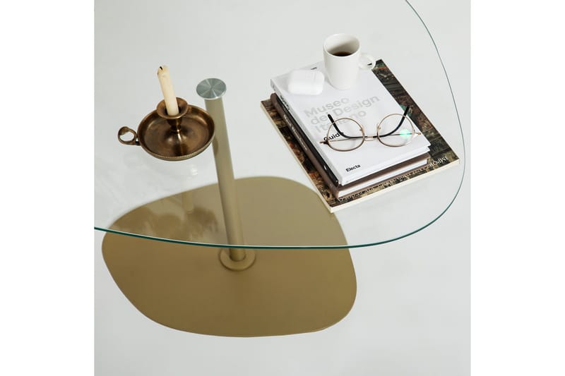 Sohvapöytä Greevston 85 cm - Kulta - Huonekalut - Pöytä & ruokailuryhmä - Sohvapöytä