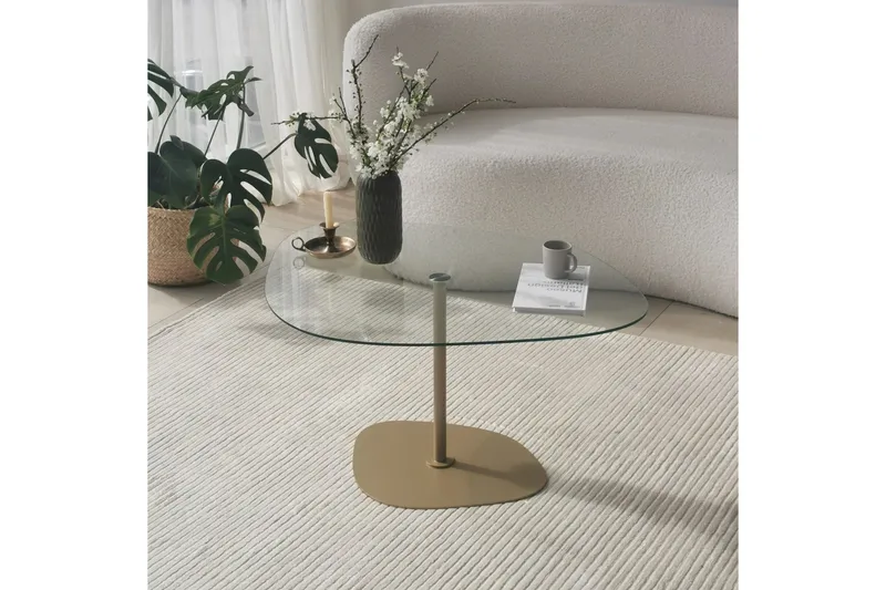 Sohvapöytä Greevston 85 cm - Kulta - Huonekalut - Pöytä & ruokailuryhmä - Sohvapöytä