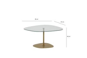 Sohvapöytä Greevston 85 cm - Kulta - Huonekalut - Pöytä & ruokailuryhmä - Sohvapöytä