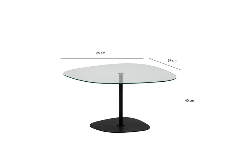 Sohvapöytä Greevston 85 cm - Musta - Huonekalut - Pöyt�ä & ruokailuryhmä - Sohvapöytä