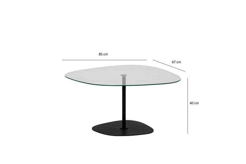 Sohvapöytä Greevston 85 cm - Musta - Huonekalut - Pöytä & ruokailuryhmä - Sohvapöytä