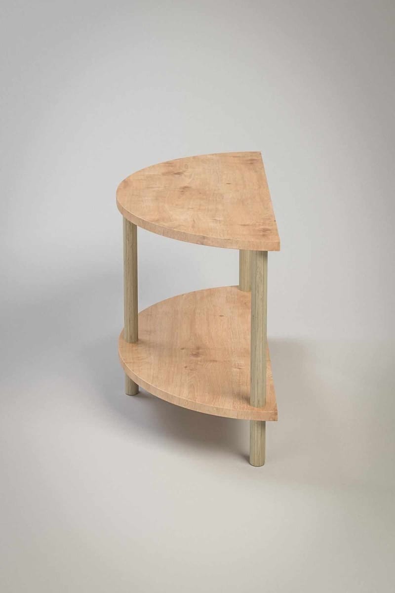 Sohvapöytä Hanah Home Peka Cube (60 x 42 x 30 cm) Sapphire Oak - Sapphire Oak - Huonekalut - Pöytä & ruokailuryhmä - Sohvapöytä