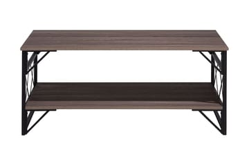 Sohvapöytä Handing 120 cm Säilytyksellä Hylly - Ruskeanharmaa - Huonekalut - Pöytä & ruokailuryhmä - Sohvapöytä