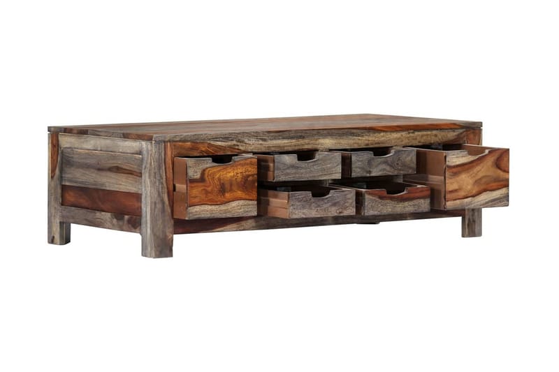 Sohvapöytä harmaa 100x55x30 cm täysi seesampuu - Harmaa - Huonekalut - Pöytä & ruokailuryhmä - Sohvapöytä