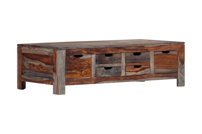 Sohvapöytä harmaa 100x55x30 cm täysi seesampuu - Harmaa - Huonekalut - Pöytä & ruokailuryhmä - Sohvapöytä