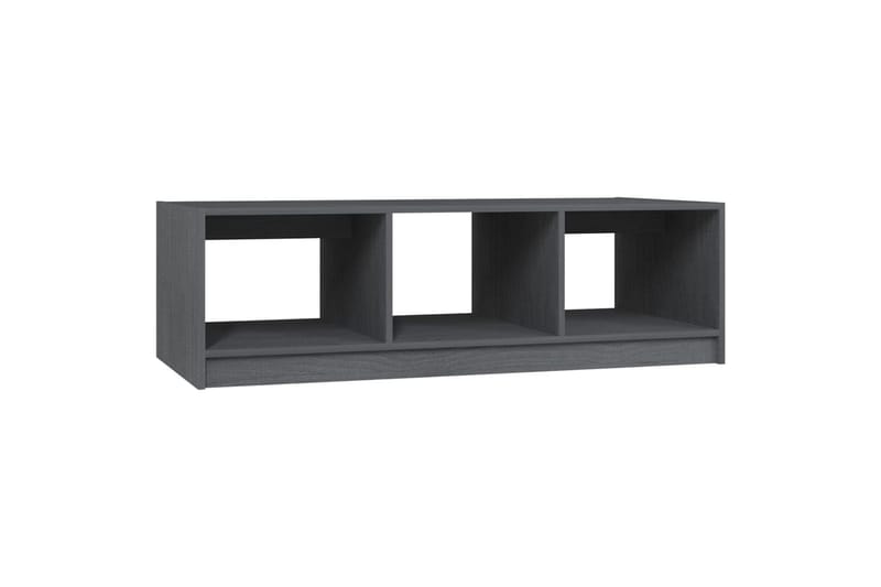 Sohvapöytä harmaa 110x50x34 cm täysi mänty - Harmaa - Huonekalut - Pöytä & ruokailuryhmä - Sohvapöytä
