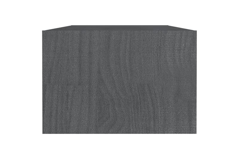 Sohvapöytä harmaa 110x50x34 cm täysi mänty - Harmaa - Huonekalut - Pöytä & ruokailuryhmä - Sohvapöytä