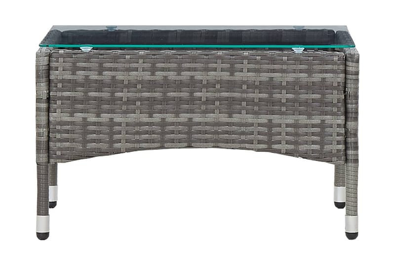 Sohvapöytä harmaa 60x40x36 cm polyrottinki - Harmaa - Huonekalut - Pöytä & ruokailuryhmä - Sohvapöytä
