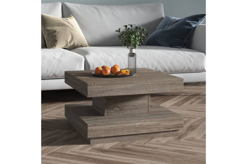 Sohvapöytä harmaa 60x60x35 cm MDF - Harmaa - Huonekalut - Pöytä & ruokailuryhmä - Sohvapöytä