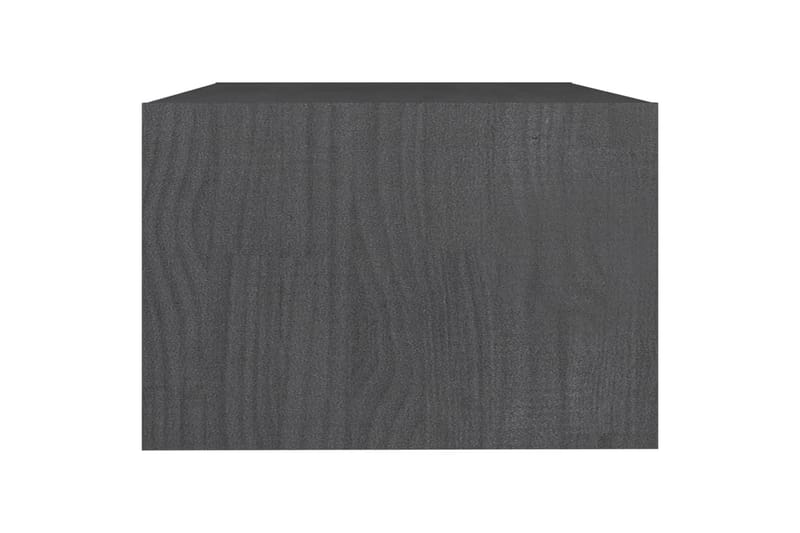 Sohvapöytä harmaa 75x50x33,5 cm täysi mänty - Harmaa - Huonekalut - Pöytä & ruokailuryhmä - Sohvapöytä
