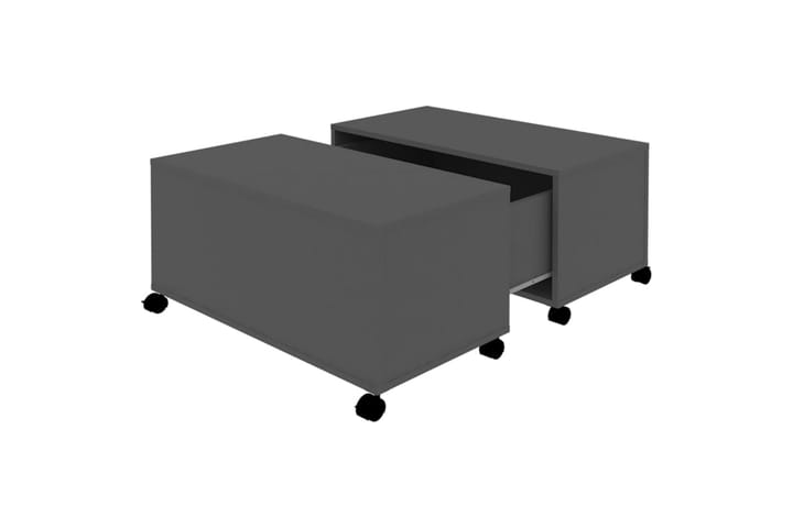 Sohvapöytä harmaa 75x75x38 cm lastulevy - Sohvapöytä