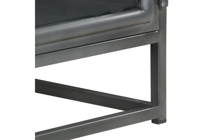 Sohvapöytä harmaa 90x50x35 cm täysi akaasiapuu - Harmaa - Sohvapöytä
